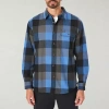 Smiths Workwear Mens Long Sleeve Regular Fit Flannel Shirt In Blue