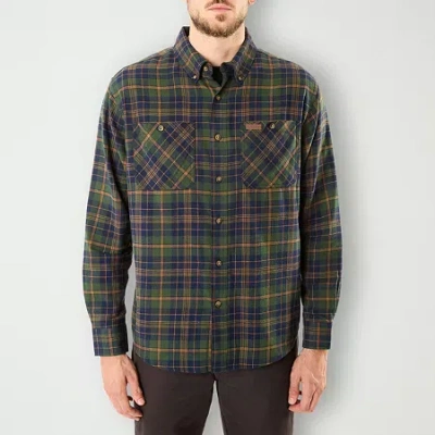 Smiths Workwear Mens Long Sleeve Regular Fit Flannel Shirt In Blue