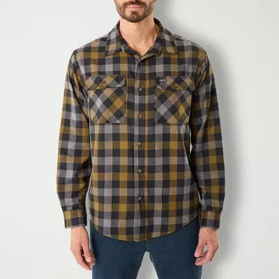 Smiths Workwear Mens Long Sleeve Regular Fit Flannel Shirt In Green