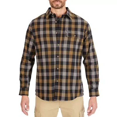 Smiths Workwear Mens Long Sleeve Regular Fit Flannel Shirt In Green