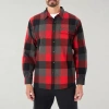 Smiths Workwear Mens Long Sleeve Regular Fit Flannel Shirt In Red