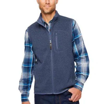Smiths Workwear Mens Midweight Fleece Vest In Blue
