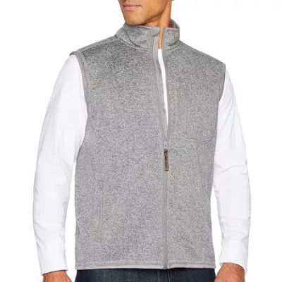 Smiths Workwear Mens Midweight Fleece Vest In Gray