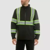 Smiths Workwear Mens Reflective Jacket In Black