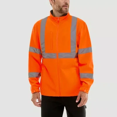 Smiths Workwear Mens Reflective Jacket In Orange