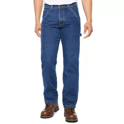 Smiths Workwear Mens Regular Fit Straight Leg Carpenter Jean In Blue