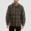 Smiths Workwear Mens Shirt Jacket In Brown