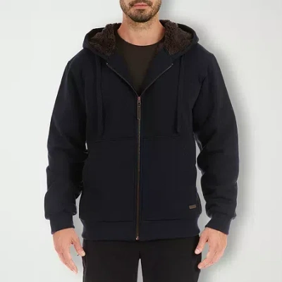 Smiths Workwear Sherpa Lined Mens Fleece Midweight Big And Tall Jacket In Blue