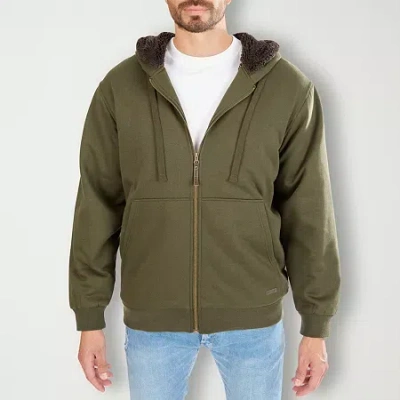 Smiths Workwear Sherpa Lined Mens Fleece Midweight Big And Tall Jacket In Green