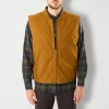Smiths Workwear Sherpa Lined Mens Heavyweight Big And Tall Puffer Vest In Brown