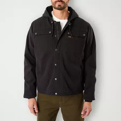 Smiths Workwear Sherpa Lined Mens Heavyweight Work Jacket In Black
