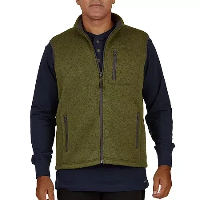 Smiths Workwear Sherpa Lined Sweater Mens Midweight Fleece Vest In Green