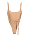 Smmr Woman One-piece Swimsuit Sand Size Xl Polyamide, Elastane In Beige
