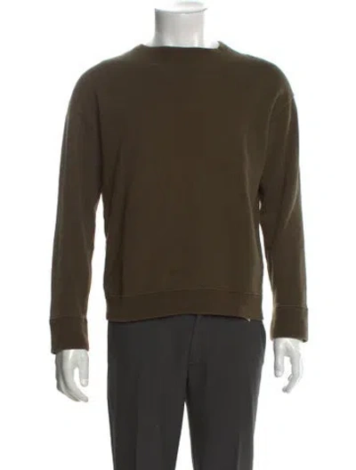 Pre-owned Smock Crew Neck Long Sleeve Sweatshirt In Green