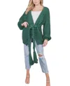 Smoke & Mirrors Soho Chunky Crochet Cardigan In Hunter Green In Green