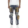 Smoke Rise Denim Utility Jeans In Alley Blue