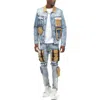 Smoke Rise Denim Utility Jeans In Bowery Blue