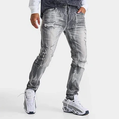 Smoke Rise Men's Heavy Whisker Slim Denim Jeans In Multi