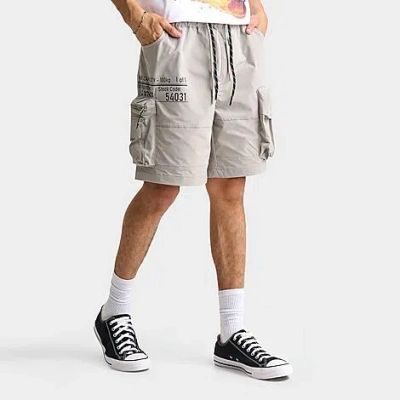 Smoke Rise Men's Nylon Cargo Shorts In Gray