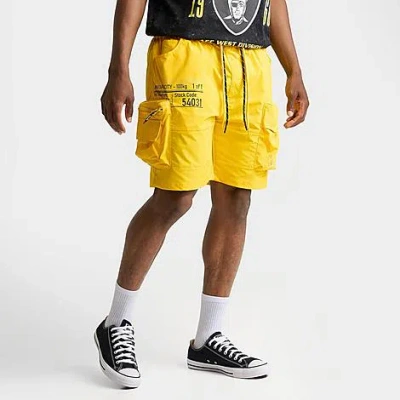Smoke Rise Men's Nylon Cargo Shorts In Yellow