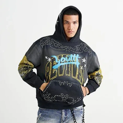 Smoke Rise Men's Revival Maximalist Pullover Hoodie In Blue