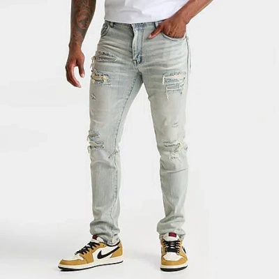 Smoke Rise Men's Vintage Slim Denim Jeans In Multi
