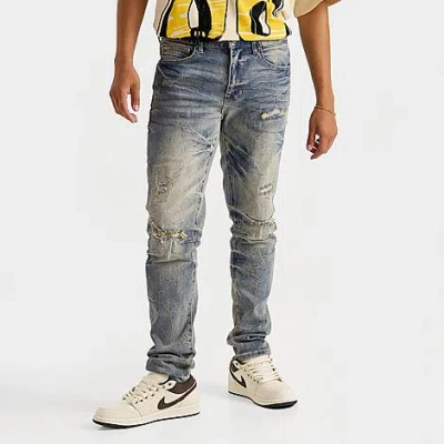 Smoke Rise Men's Wave Slim Denim Jeans In Blue