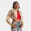 Smoke Rise Women's Heidi Stardust Rhinestone Jacket In Brown