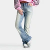 Smoke Rise Women's Ruby Rhinestone High-rise Bootcut Jeans In Blue