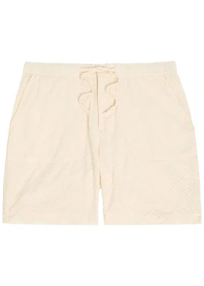 Smr Days Escobelle Embroidered Cotton Shorts In Nude
