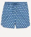 Smr Days Mens Blue Block Geometric Print Es Cubells Cotton Shorts In Blue