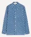 Smr Days Mens Blue Block Geometric Print Paloma Cotton Shirt In Multi