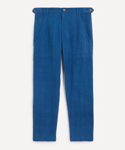 Smr Days Mens Midnight Cotton Jumeriah Trousers In Blue