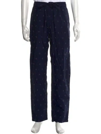 Pre-owned Smr Days Printed Pants In Blue
