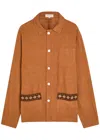 Smr Days Wittering E Cotton Overshirt Jacket In Brown