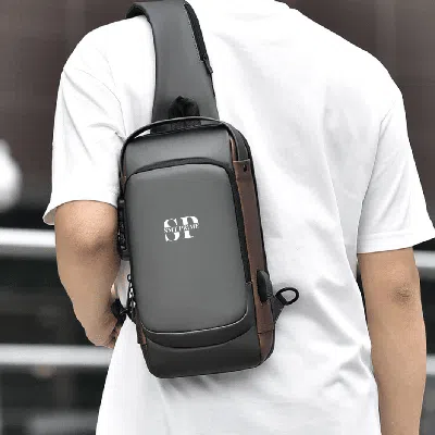 Smt Plus Crossbody Backpack - Grey/gold
