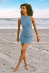 Smucky Lily Sleeveless Wool Blend Mini Dress In Dusty Blue, Women's At Urban Outfitters