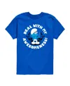 Smurfs Big Boys Awesomeness Graphic T-shirt In Blue