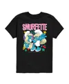 Smurfs Big Boys Bold Poses Graphic T-shirt In Black