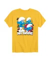 Smurfs Big Boys No Name Graphic T-shirt In Yellow