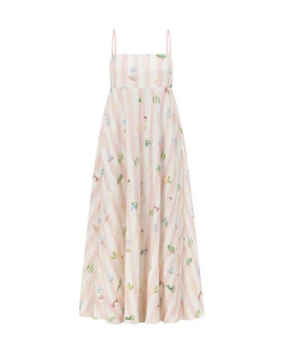 Smwr. By The Somewhere Co Boat Days Maxi Dress In Multi
