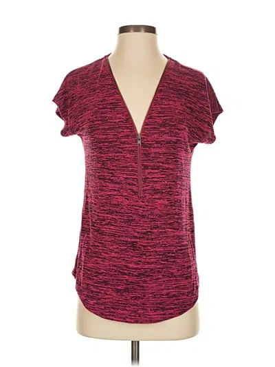 Pre-owned Smx Short Sleeve Henley Shirt In Red