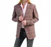Smythe 90's Blazer In Pink Glencheck In Multi
