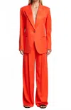 Smythe Pleated Trouser In Vermillion In Multi
