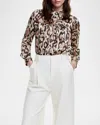 Smythe Print Button-up Shirt In Abstract Leopard