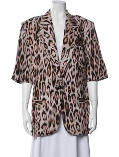 Pre-owned Smythe Animal Print Blazer W/ Tags In Multi