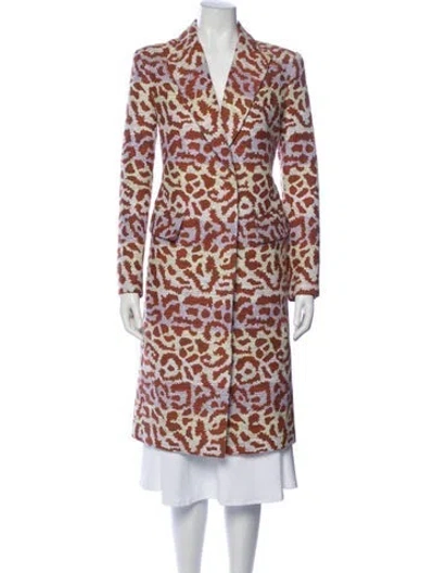 Pre-owned Smythe Animal Print Coat