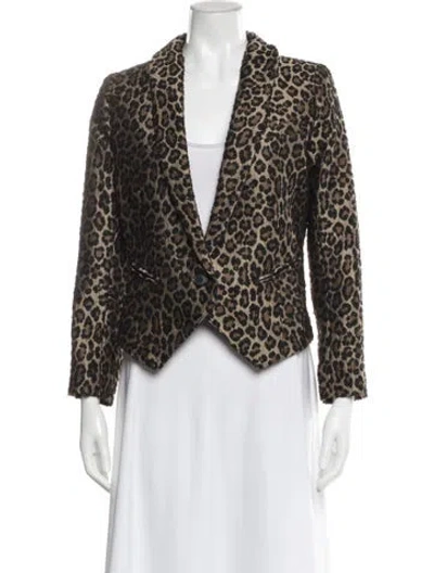 Pre-owned Smythe Animal Print Evening Jacket In Multi