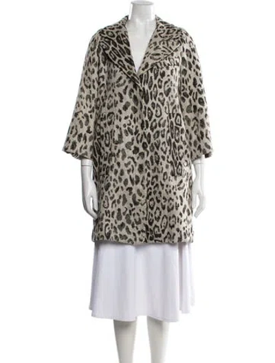 Pre-owned Smythe Animal Print Jacket In Neutrals