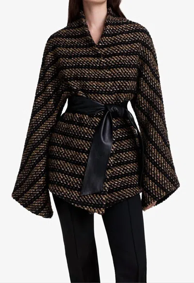 Smythe Belted Wrap Jacket In Multi